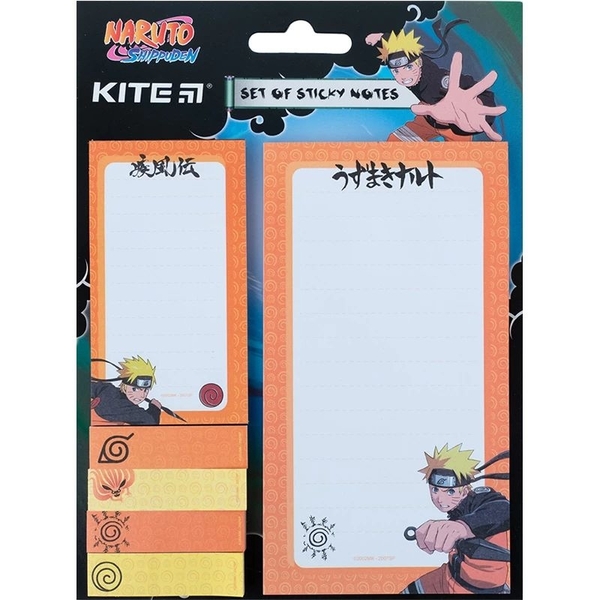 Блок паперу з клейким шаром Kite Naruto набір (NR23-299-1) - Pampik