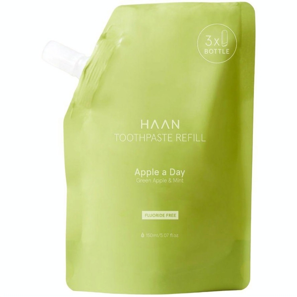 Зубна паста Haan Apple a Day Відбілююча, натуральна, запасний блок, 150 мл - Pampik