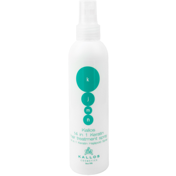 Спрей для волос Kallos Cosmetics KJMN 14в1 с кератином, 200 мл - Pampik