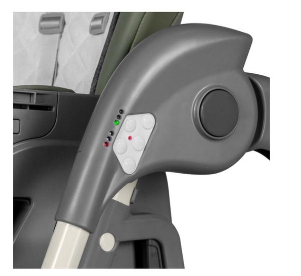 Стільчик для годування Lionelo Laurice Green Olive, з функцією гойдалки, оливковий - Pampik - 14