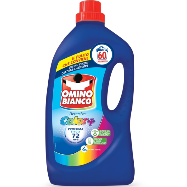 Гель для стирки цветных вещей Omino Bianco Color+, 2.4 л - Pampik