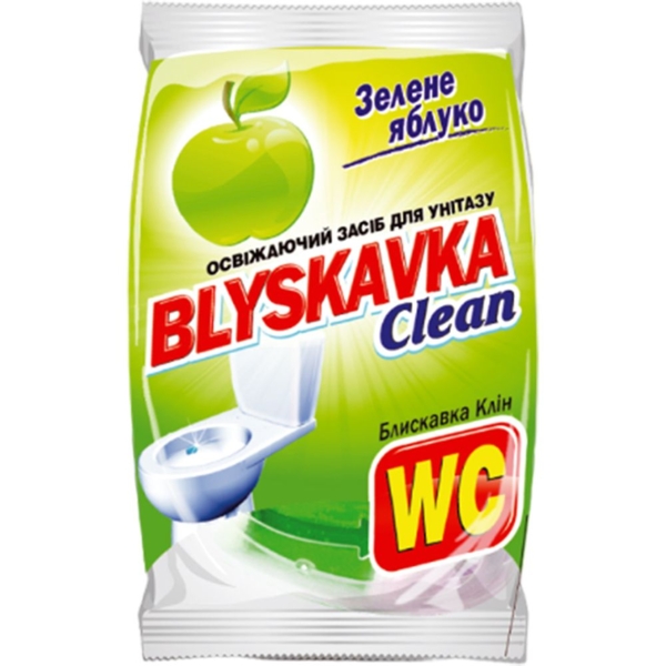 Освежающее средство для унитаза Blyskavka Clean Зеленое яблоко - Pampik