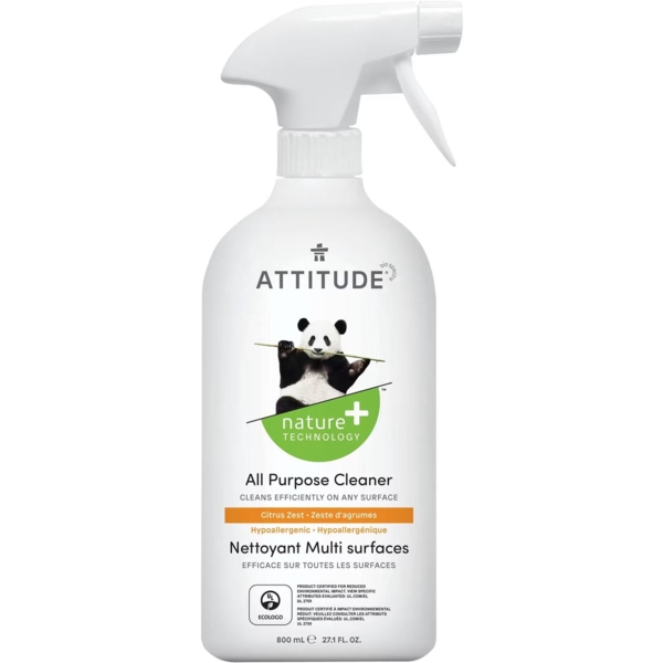 Універсальний миючий засіб Attitude Цитрус, 800 мл - Pampik