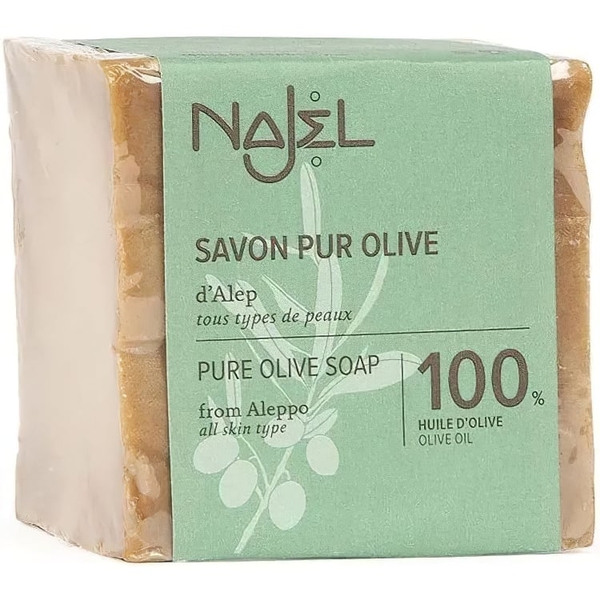 Алеппское мыло Najel Pure Olive Soap со 100% оливкового масла 200 г - Pampik