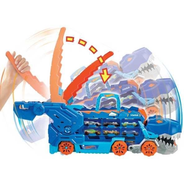 Мега-транспортер Hot Wheels Неймовірний Ті-Рекс серії City (HNG50) - Pampik - 4