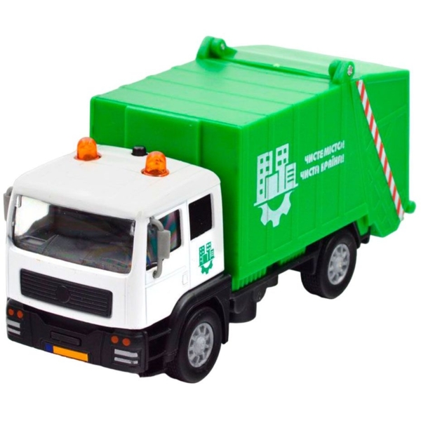 Автомодель TechnoDrive City service Мусоровоз зеленая (510705.270) - Pampik