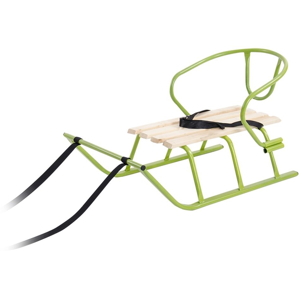 Санки Vitan Лайка зі спинкою салатові хамелеон (2130009) - Pampik