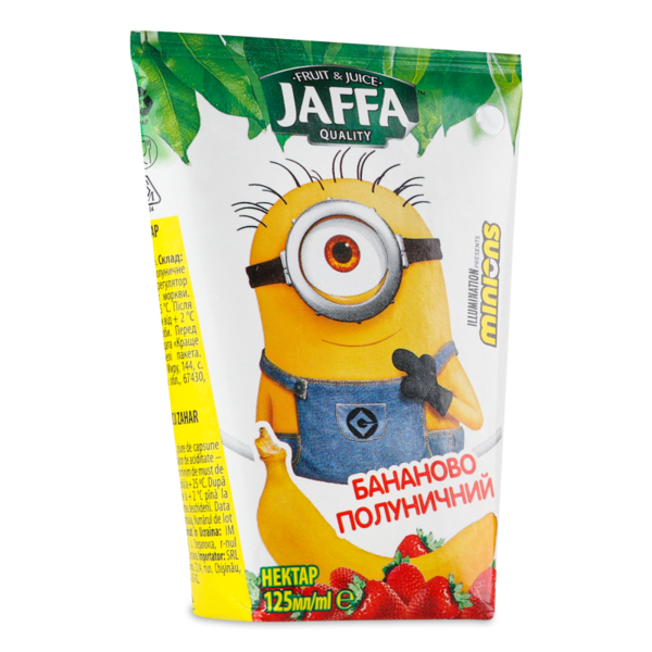 Нектар Jaffa Minions Бананово-клубничный, 125 мл - Pampik - 2