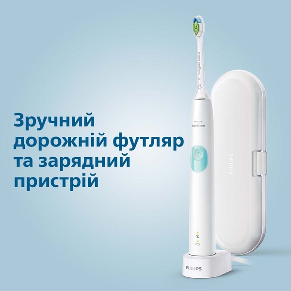 Електрична зубна щітка Philips Sonicare ProtectiveClean 4300, біла (HX6807/28) - Pampik - 6
