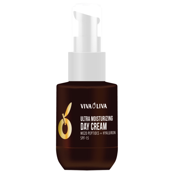 Крем для лица дневной Viva Oliva Mezo Peptides+Hyaluron Ultra Moisturizing SPF-15 75 мл (6863) - Pampik
