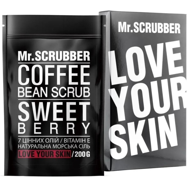 Кофейный скраб для тела Mr.Scrubber Sweet Berry 200 г - Pampik