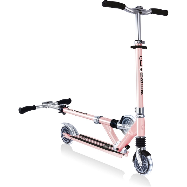 Самокат Globber Flow element comfort lights, колеса з підсвічуванням, рожевий(727-210) - Pampik - 5