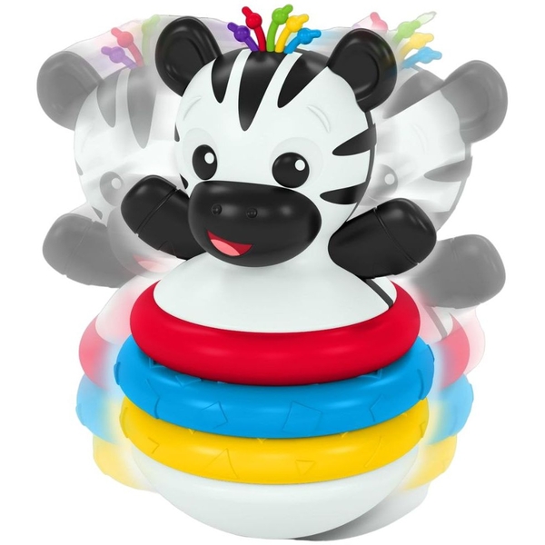 Іграшка-пірамідка розвиваюча Baby Einstein Stack & Wobble Zen Teether Toy (16709) - Pampik - 3