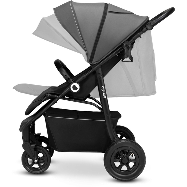 Прогулянкова коляска Lionelo Natt Grey Stone, сіро-чорна (LO-NATT GREY STONE) - Pampik - 4