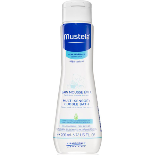 Піна для ванни Mustela Multi-Sensory Bubble Bath 200 мл - Pampik