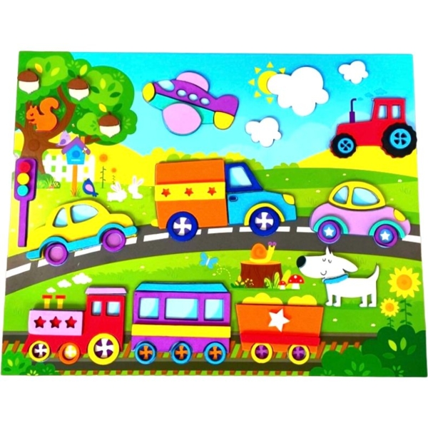 Набір для творчості Аплі Краплі М'яка аплікація Транспорт (МА-13) - Pampik