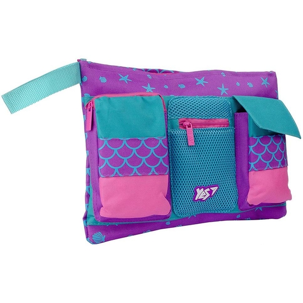 Пенал-органайзер м`який Yes RI-01 Mermaid, 26х36 см, фіолетовий (532955) - Pampik - 2