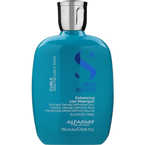 Безсульфатний шампунь для кучерявого волосся Alfaparf Milano Semi Di Lino Curls Enhancing Low Sulfate Free Shampoo, 250 мл - Pampik