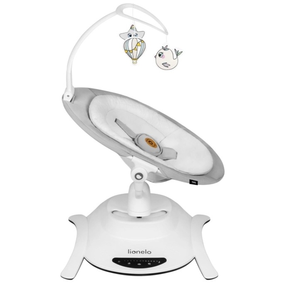 Кресло-гойдалка Lionelo Bella Grey Concrete, сірий - Pampik - 9