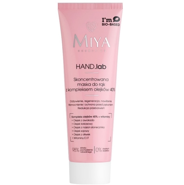 Концентрированная маска для рук и ногтей Miya Cosmetics Hand Lab Concentrated Mask For Hands & Nails With A Complex Of Oils 40% 50 мл - Pampik