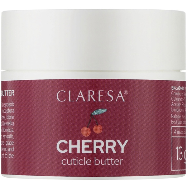 Олія для кутикули Claresa Cuticle Butter Cherry 13 г - Pampik