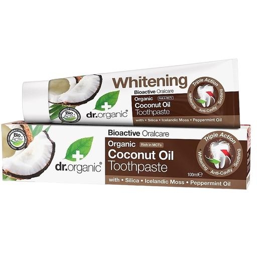 Зубна паста з кокосовою олією Dr. Organic Coconut Oil Toothpaste, 100 мл - Pampik - 2