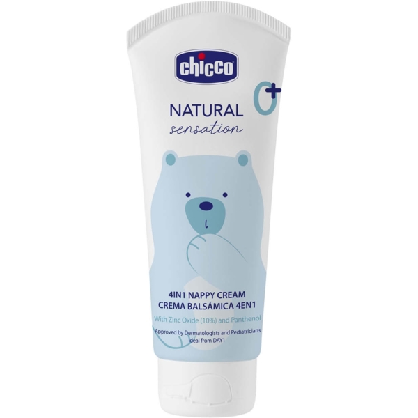 Защитный крем под подгузник 4 в 1 Chicco Natural Sensation Nappy Cream, 100 мл (11520.00) - Pampik