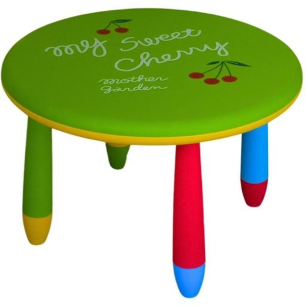 Стол круглый зеленый (LXY-101зел) - Pampik