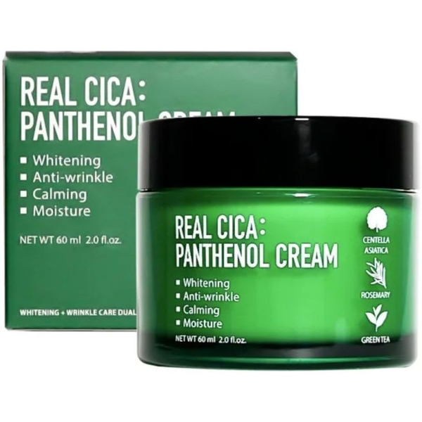 Крем для лица Fortheskin Real Cica Panthenol Cream успокаивающий, 60 мл - Pampik