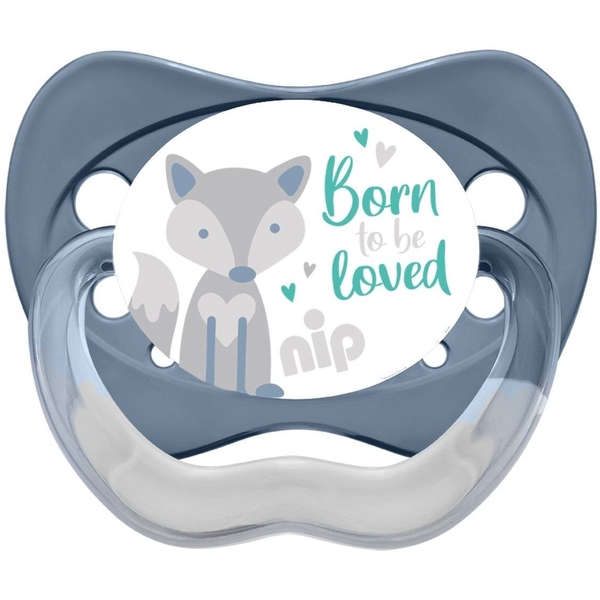 Пустышка Nip Моя семья №2 Кит и Волк, 2 шт. (38673-51) - Pampik - 3