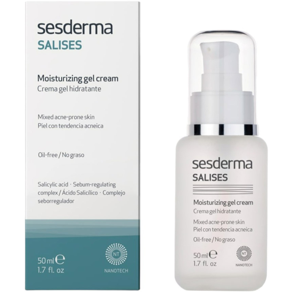 Зволожуючий крем-гель для обличчя Sesderma Salises Moisturizing Gel Cream 50 мл - Pampik