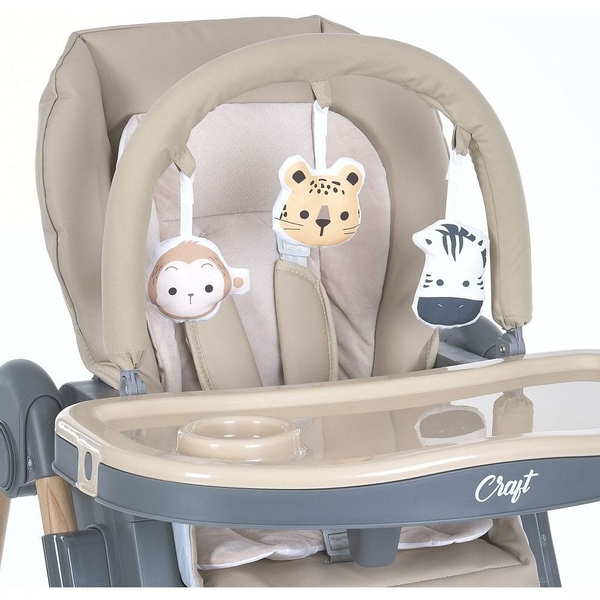 Стульчик для кормления El Camino ME 1115-W Craft бежевый (26057) - Pampik - 11