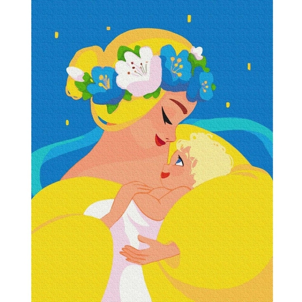 Картина за номерами ZiBi Kids Line Ненька Україна Ірина Гармаш 40х50 см (ZB.64051) - Pampik