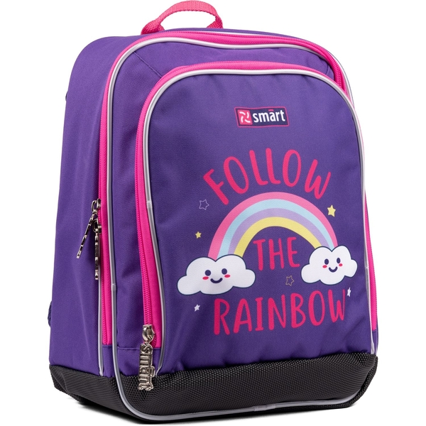Рюкзак шкільний Smart H-55 Follow the rainbow, фіолетовий (558039) - Pampik - 2