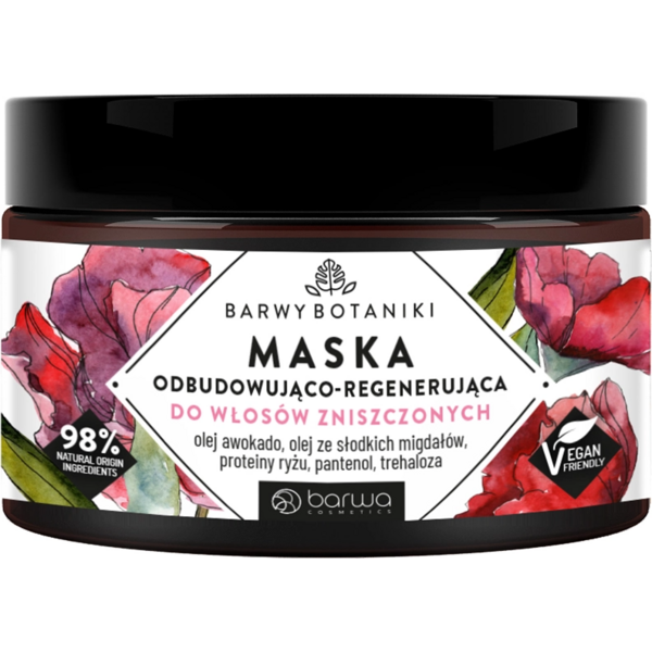 Маска для волос Barwa Barwy Botaniki Восстанавливающая и питательная, 220 мл - Pampik