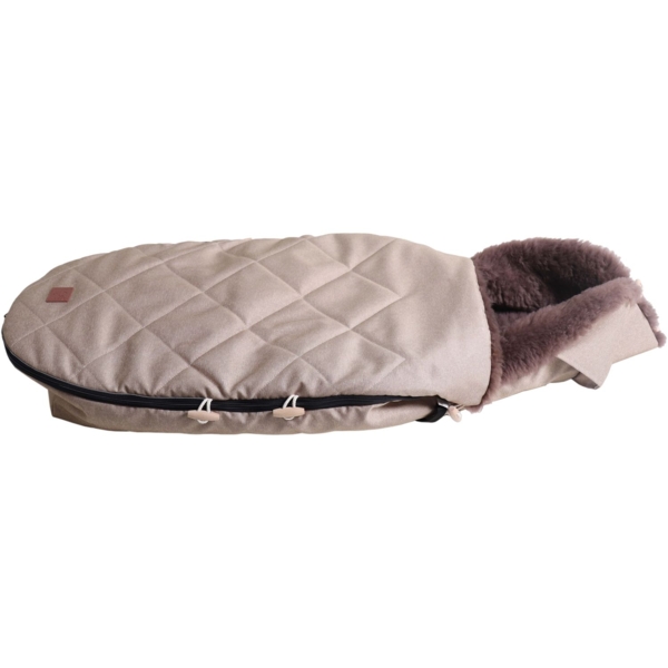 Конверт теплий Kaiser Toffee з натуральної овчини, пісочний меланж (6512574) - Pampik - 3