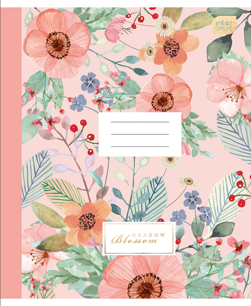 Набір учнівських зошитів Interdruk Premium Botanique, клітинка, А5+, 48 аркушів, 4 шт. (339478-4) - Pampik - 3