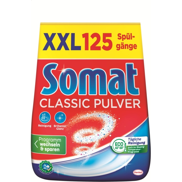 Порошок для миття посуду в посудомийній машині Somat Classic Pulver, 2 кг - Pampik