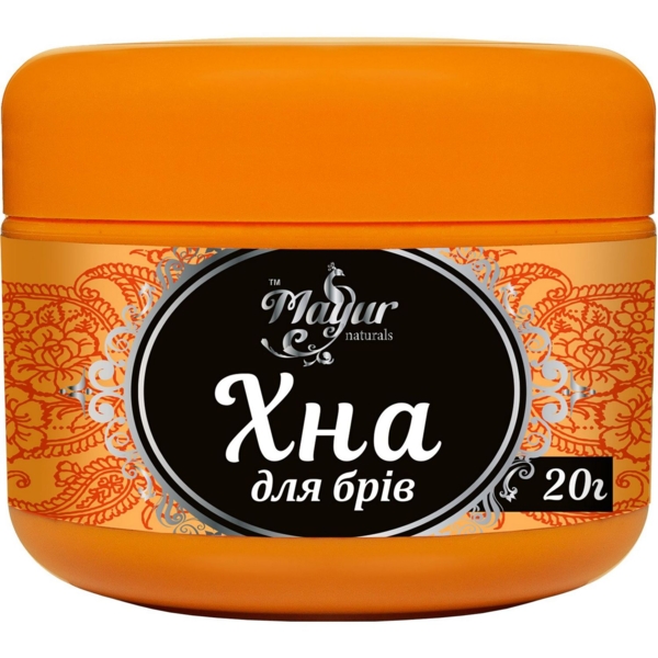 Хна для бровей Mayur черная 20 г - Pampik