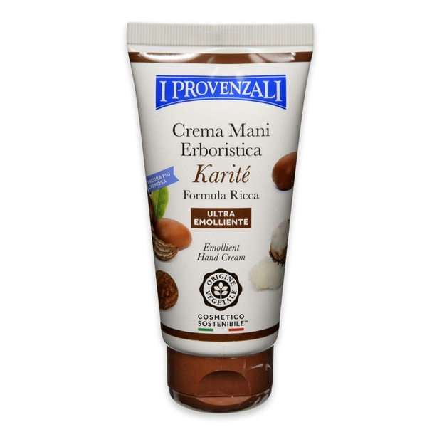 Крем для рук I Provenzali Пом'якшувальний з олією Каріте, 75 мл - Pampik