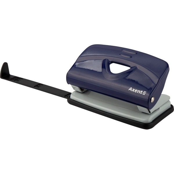 Дырокол для бумаги Axent Exakt-2 металлический 10 листов синий (3910-02-A) - Pampik - 2