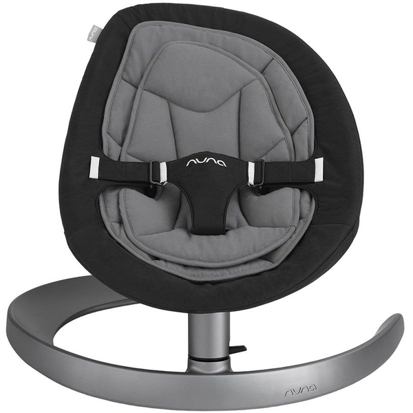 Шезлонг-гойдалка Nuna Leaf Curv Dusk, чорний із сірим - Pampik