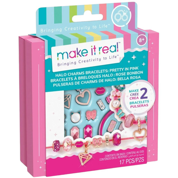 Мини-набор для создания браслетов Make it Real Красавица в розовом (MR1708) - Pampik
