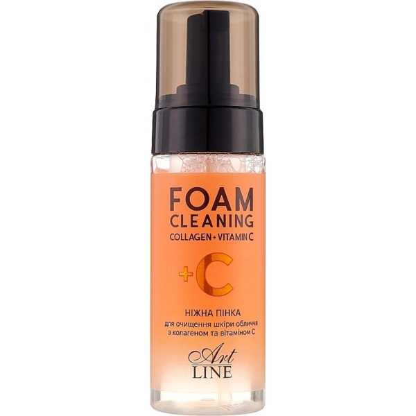 Пінка для вмивання Art Line Foam Cleaning Collagen + Vitamin C 150 мл - Pampik
