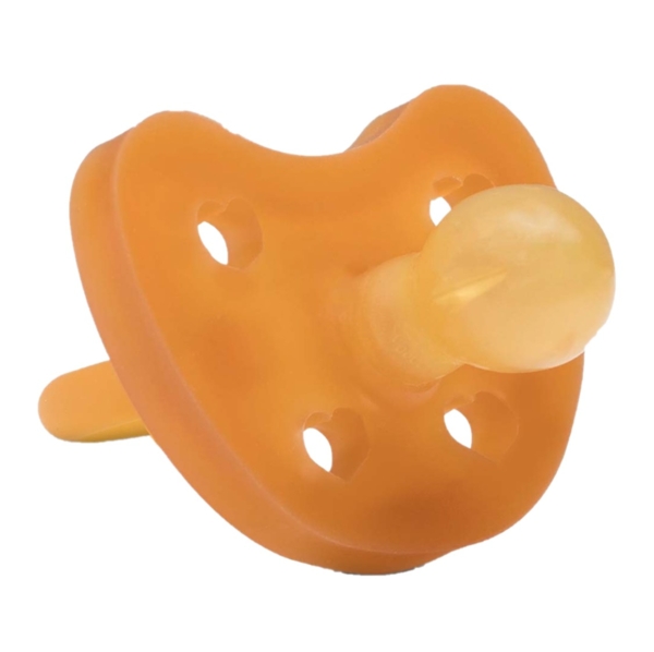 Пустушка кругла Baboo, латексна, 6+ міс., жовта (5-102) - Pampik