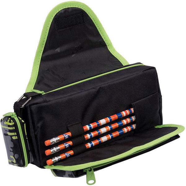 Пенал мягкий Yes PH-3-2 Zombie, 10х20х6 см, черный с зеленым (533048) - Pampik - 3