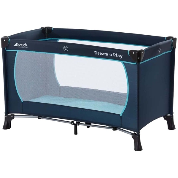 Дитячий манеж Hauck Dream N Play Plus Navy/Aqua, синій (60429-8) - Pampik