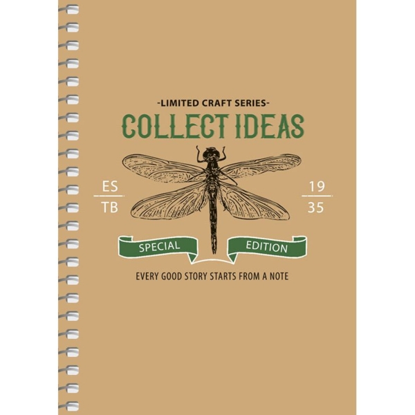 Блокнот для записів Student Сollect ideal А6, без лініювання, спіраль, 80 арк. (A6-SC-080-6074) - Pampik