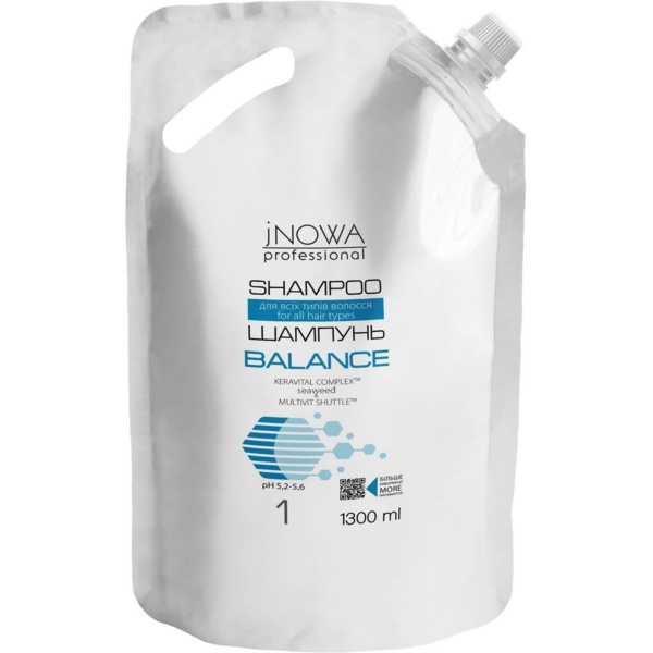 Шампунь jNOWA Professional Salon Care Balance, 1300 мл - Pampik
