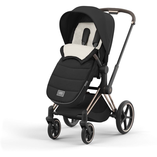 Чехол для ног Cybex Platinum Footmuff Sepia Black, черный (523000713) - Pampik - 5